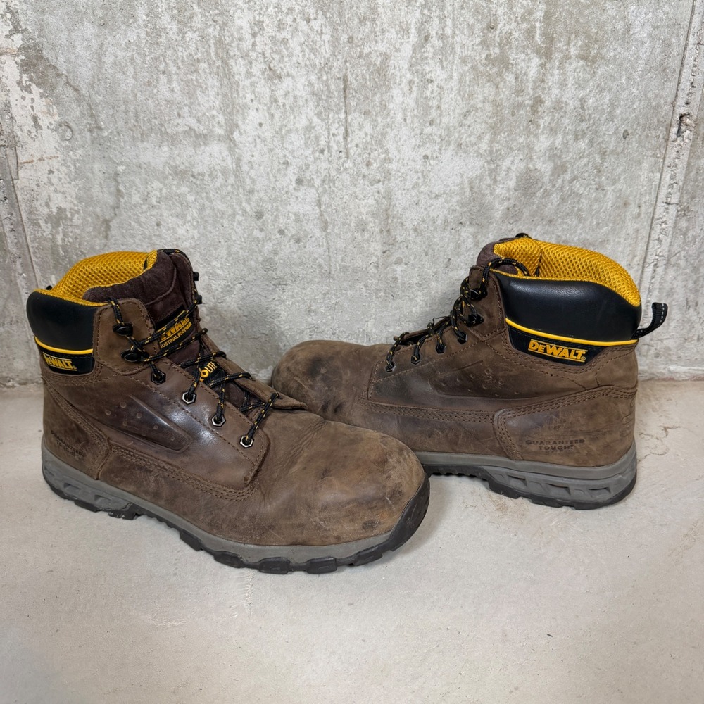DeWALT Prolite Brown Leather Steel Toe Work Boots Mens 13M DXWP10008 EH